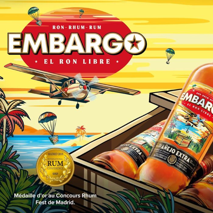 RHUM EMBARGO ANEJO EXTRA 70CL - 40% Vol. – Image 4