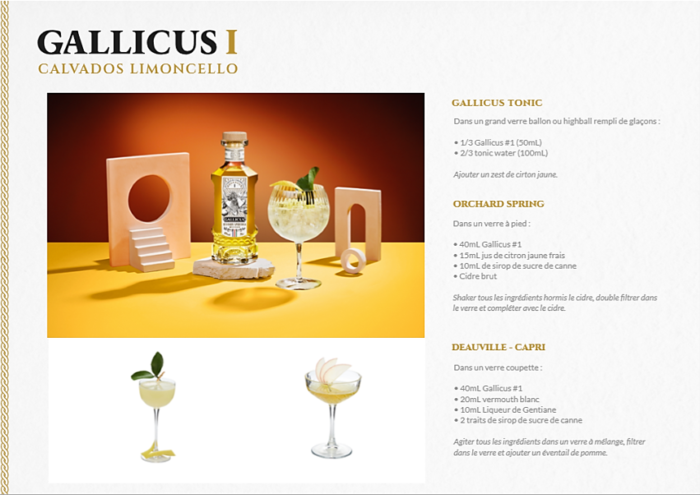 GALLICUS N° 1 CALVADOS LIMONCELLO 70 CL - 40% Vol. – Image 2
